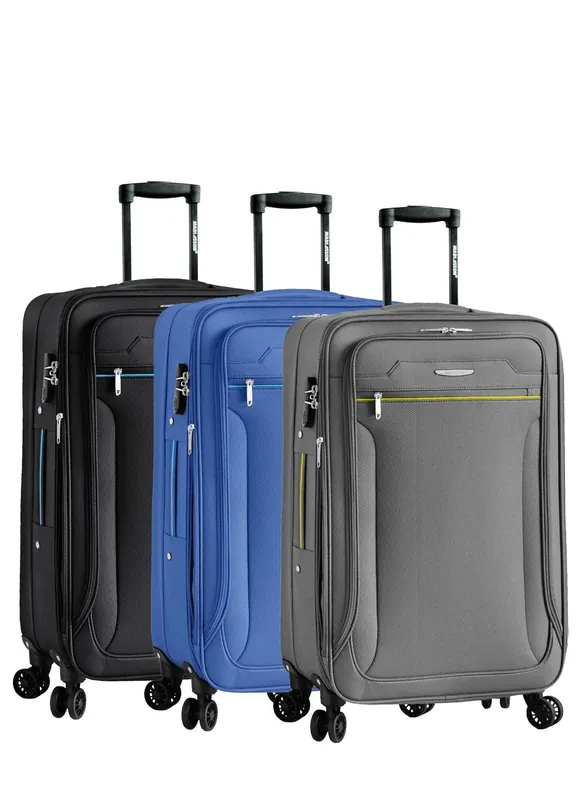 Soft Cabin Suitcase 55 x 40 x 17 cm Suitable for Easyjet, Ryanair - Infinity Leather