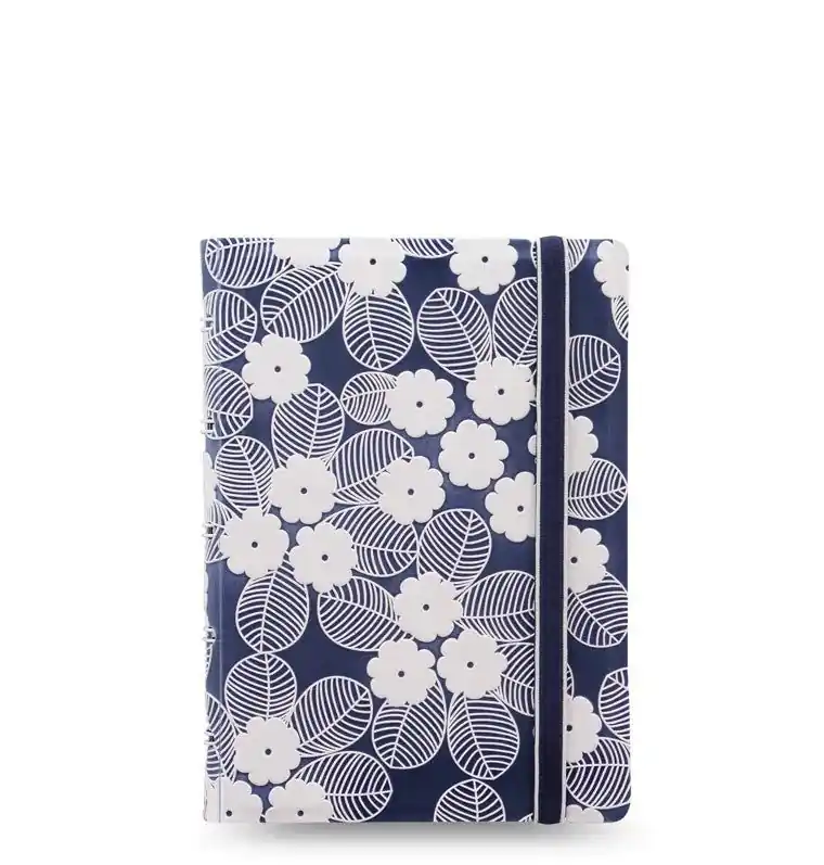 Impressions Navy & White Pocket Notebook 115086 - Filofax