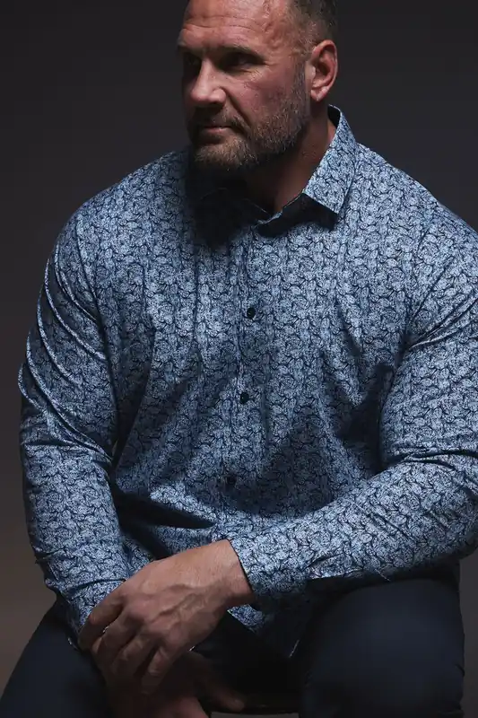 Paisley Print Formal Shirt - BadRhino