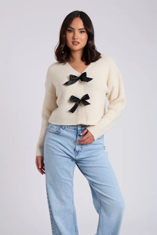 bow front cardigan - Urban Bliss