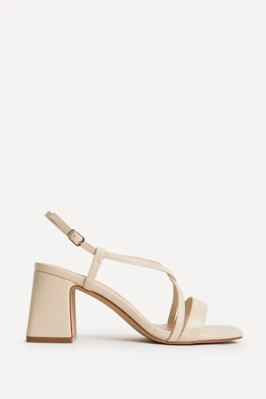 Remain Wide Fit Nude Heeled Sandals - Linzi