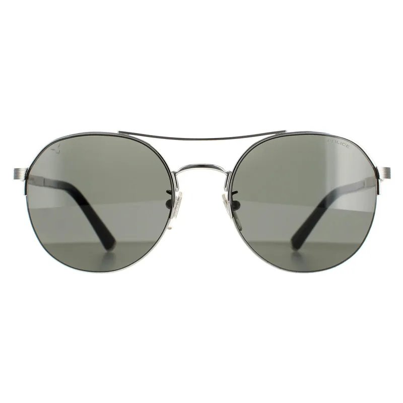 Aviator Shiny Full Palladium Smoke Grey SPLA24 Lewis 03 - Police
