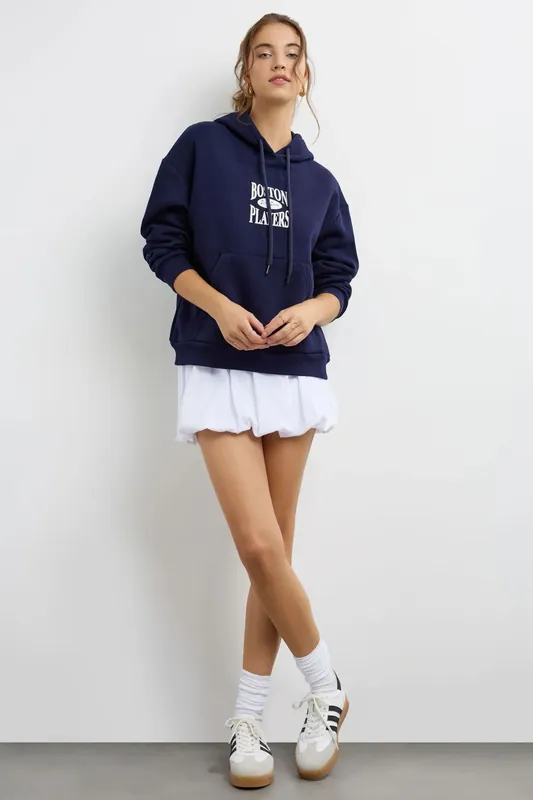 Oversized Printed Hoodie - Hiccup