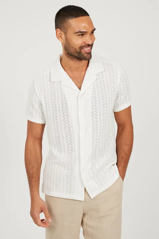 Short Sleeve Sheer Shirt - Brave Soul