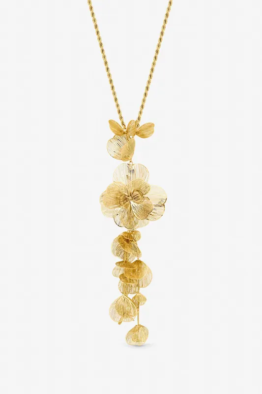 Gold Plated Buttefly Necklace - Mood