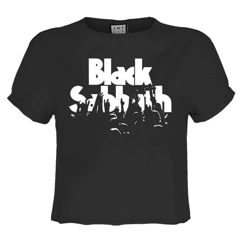 Crowd Black Sabbath Crop Top - Amplified