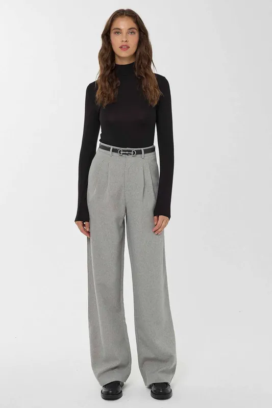 High Waist Wide Leg Pants - Hiccup