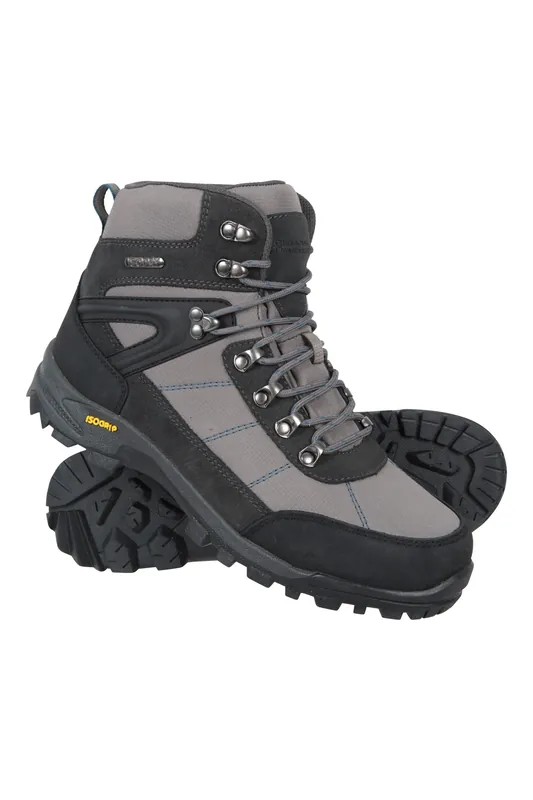 Storm' Waterproof Breathable Non Slip Grip Cushioned Walking Boots - Mountain Warehouse