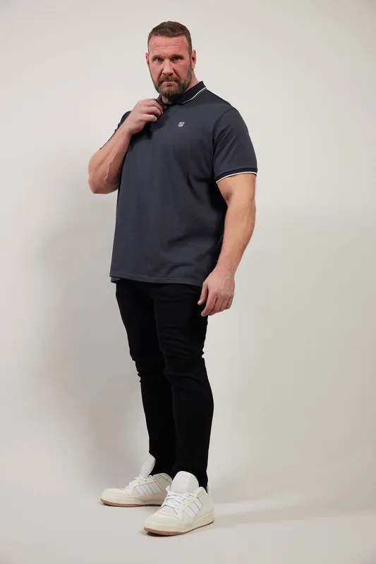 Textured Waffle Polo Shirt - BadRhino