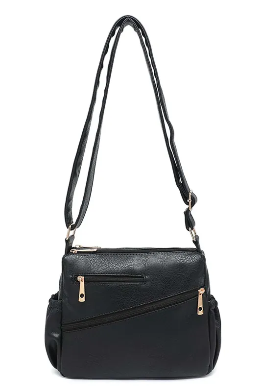 Double Compartments Crossbody With Multipockets - Kitise