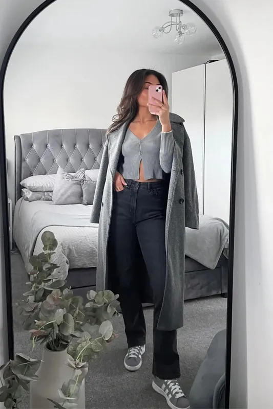 Solid V Neck Cropped Cardigan - Hiccup