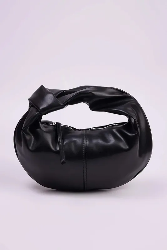 Oval Knot-Handle Mini Shoulder Bag