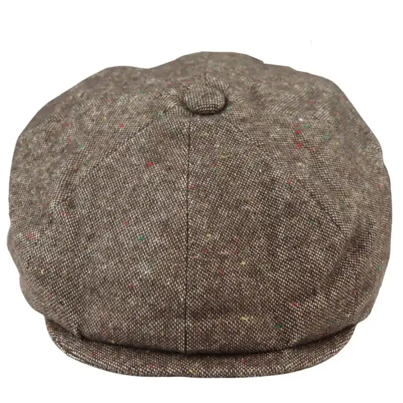8 Panel Baker Boy Tweed Cap Peaky Blinders - TruClothing