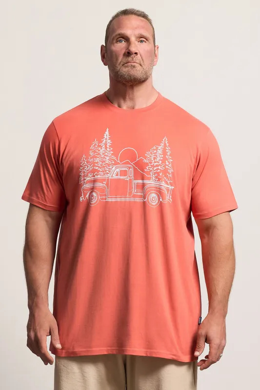 Extra Long Graphic T-Shirt