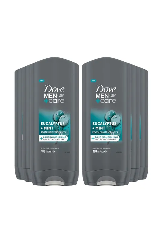 Men+Care 3-in-1 'Hair, Body & Face Wash' Eucalyptus,6x400ml