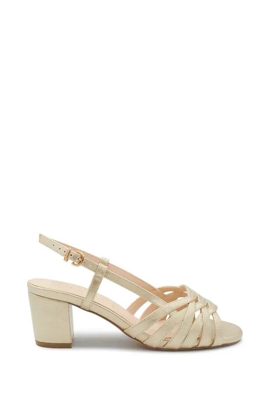 Nicolette' Wide Fit Block Heel Sandal - Paradox London