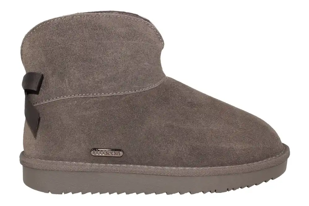 Ankle Boots With Bow Detail And Faux Fur Lining - Elle Sport