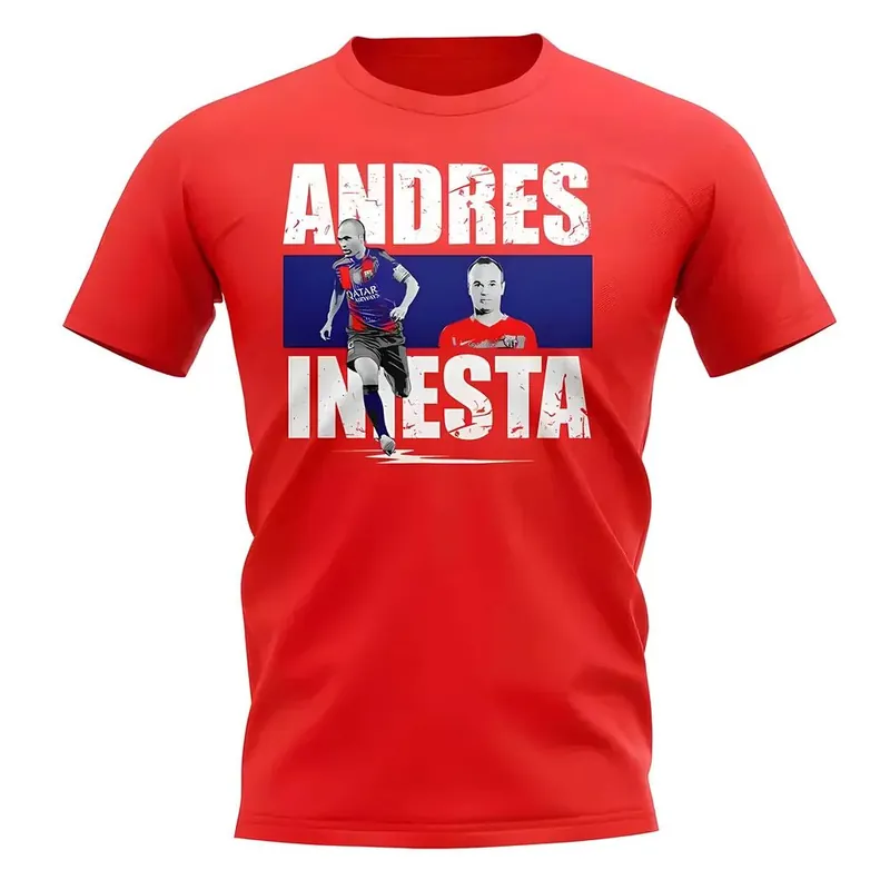 Mens Andres Iniesta Player Collage T-Shirt