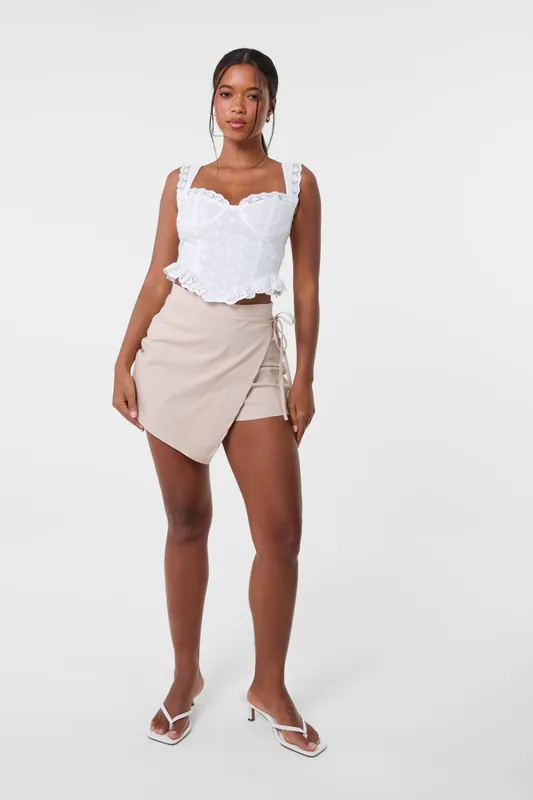 Stone Wrap Over Skort - Pink Vanilla