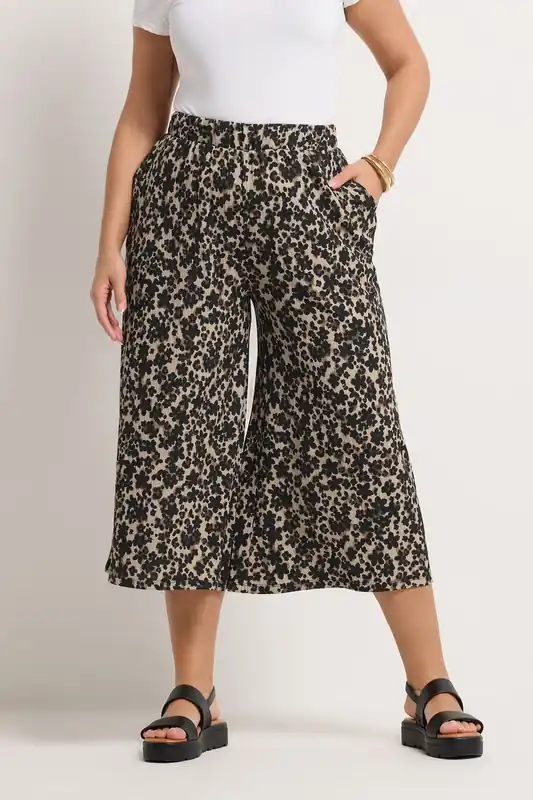 Leopard Print Culottes - Yours