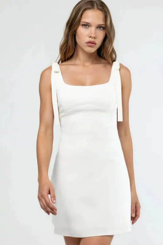 Bengalin Mini Dress with Bows - Hiccup