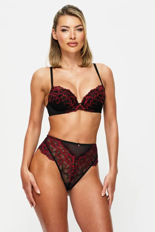 Sexy Lace High Waisted Brazilian Knickers - Ann Summers