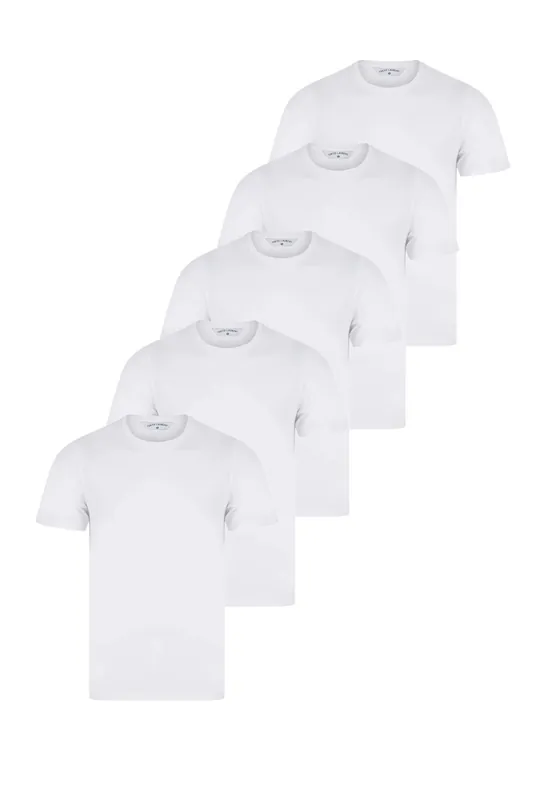 Cotton 5-Pack Short Sleeve T-Shirts