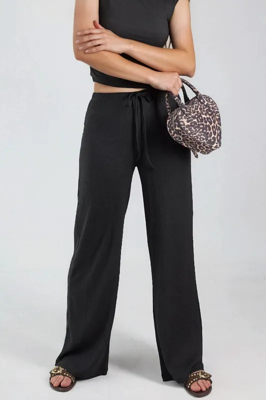 Sleeveless Crew Neck Blouse - Busem
