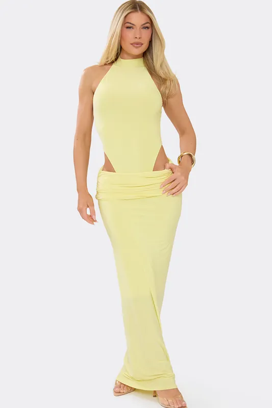 Slinky Low Rise Maxi Skirt - EGO