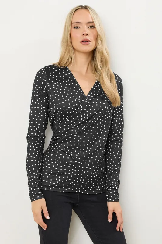 Tall Spot Wrap Top - Long Tall Sally