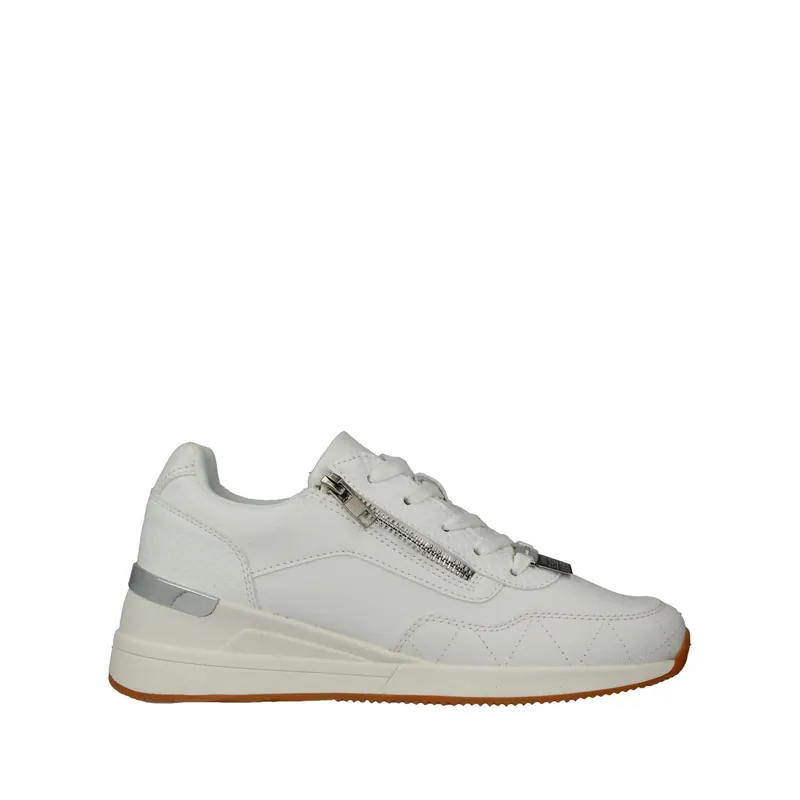 Lace Up Trainers With Styled Side Zip - Elle Sport