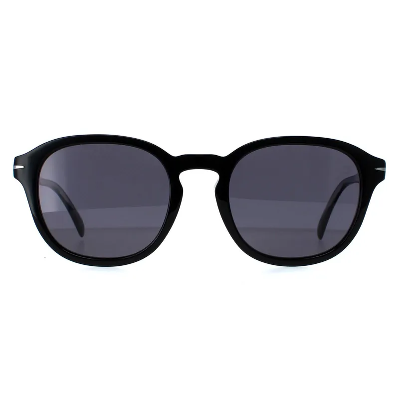 Round Black Grey Polarized DB1011/F/S - David Beckham