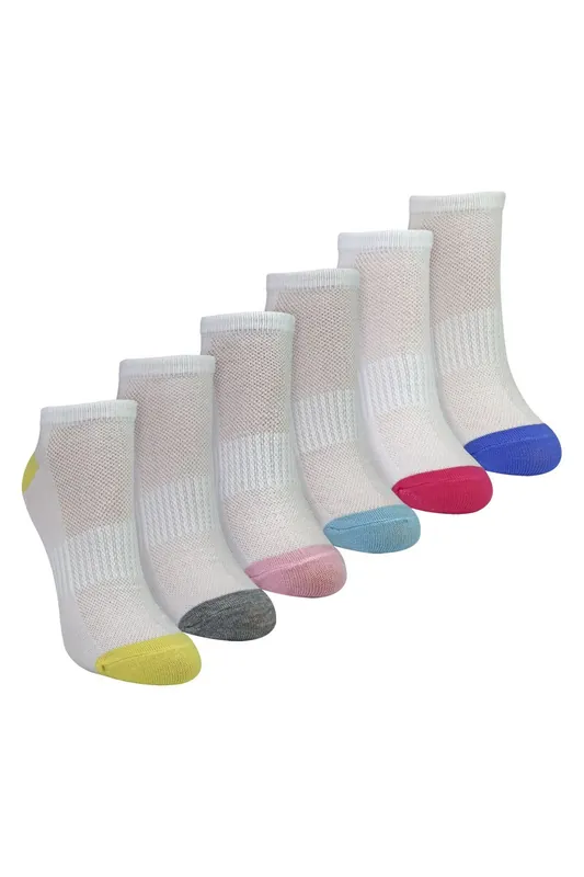 6 Pack Bamboo Trainer Socks Soft Breathable Heel Toe Design - Sock Snob