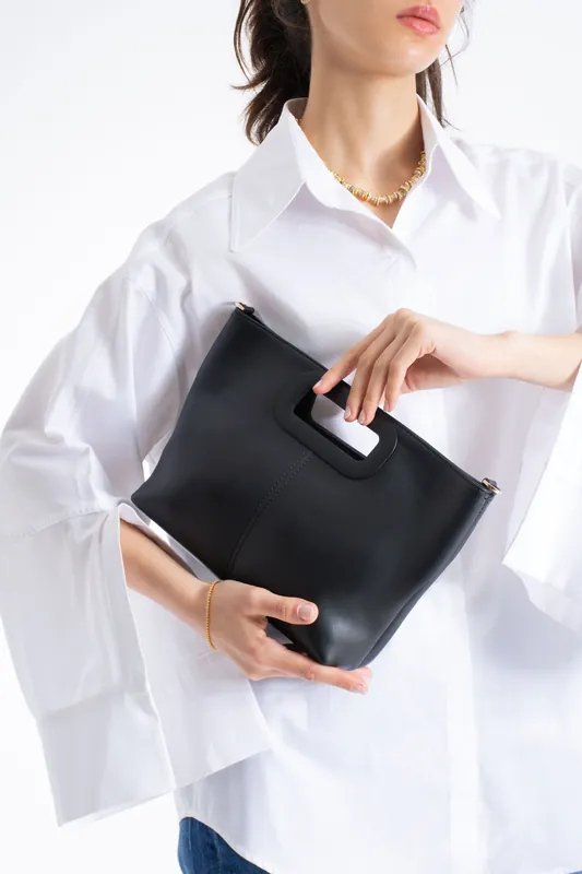 Crossbody Bag With Handle Detail - Belissh