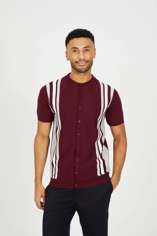 Knitted Short Sleeve Shirt - Brave Soul