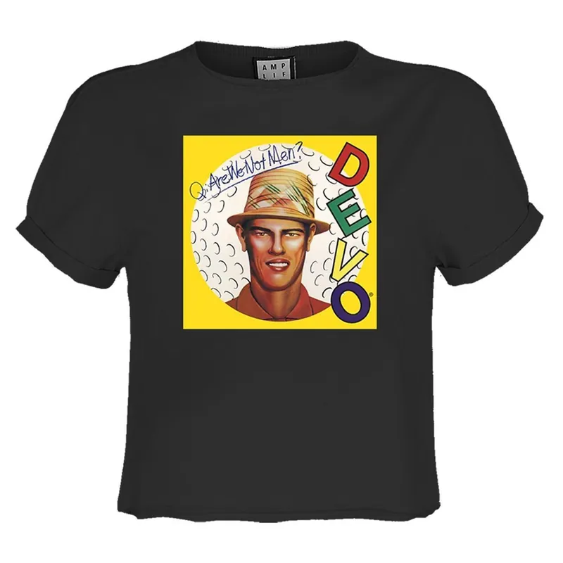 Are We Not Men DEVO Crop Top - Amplified