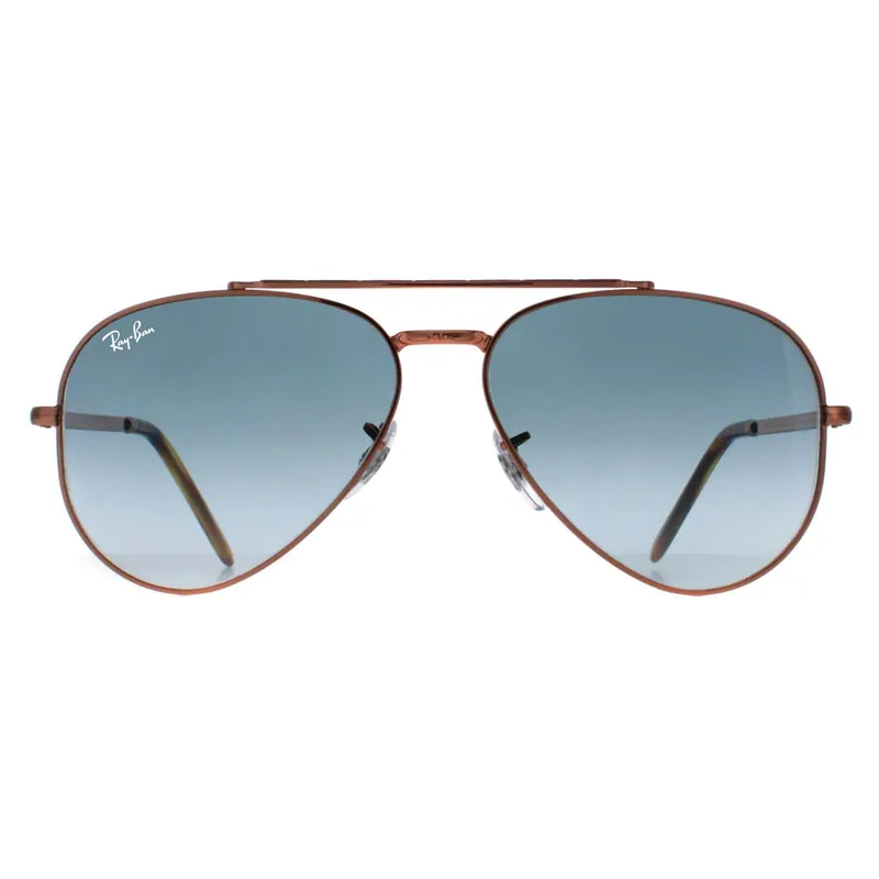 Aviator Polished Rose Gold Blue Gradient RB3625 New Aviator - Ray-Ban