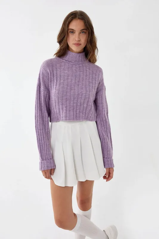 Turtleneck Knit Sweater - Hiccup