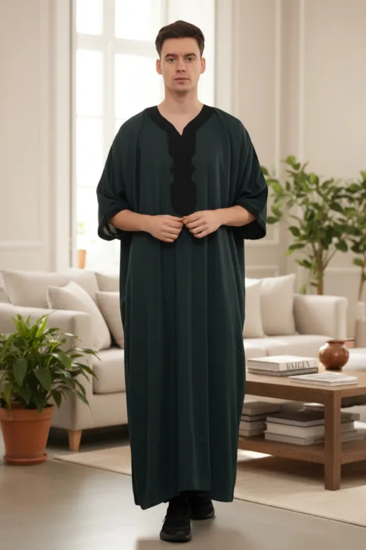 Moroccan Thobe Jubba Robe Eid Djellaba Gandoura LFS - HM62