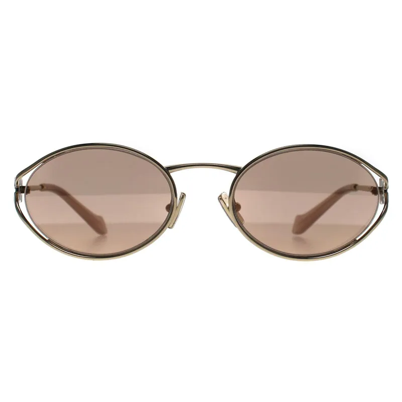 Oval Pale Gold Rose Pink Mirror MU52YS - Miu Miu