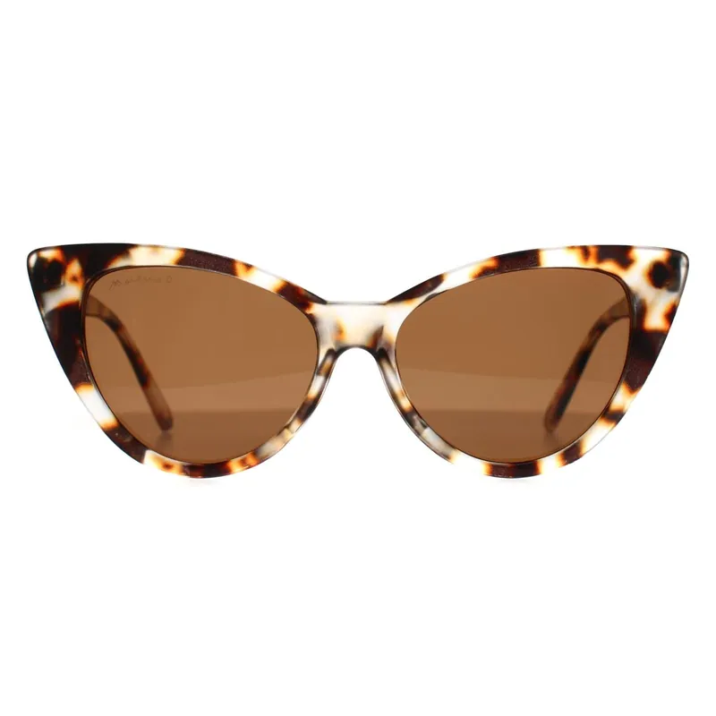 Cat Eye Matte Light Demi Brown Polarized MP71 - montana
