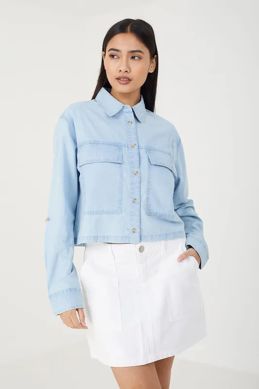 Long Sleeve Denim Shirt - Brave Soul