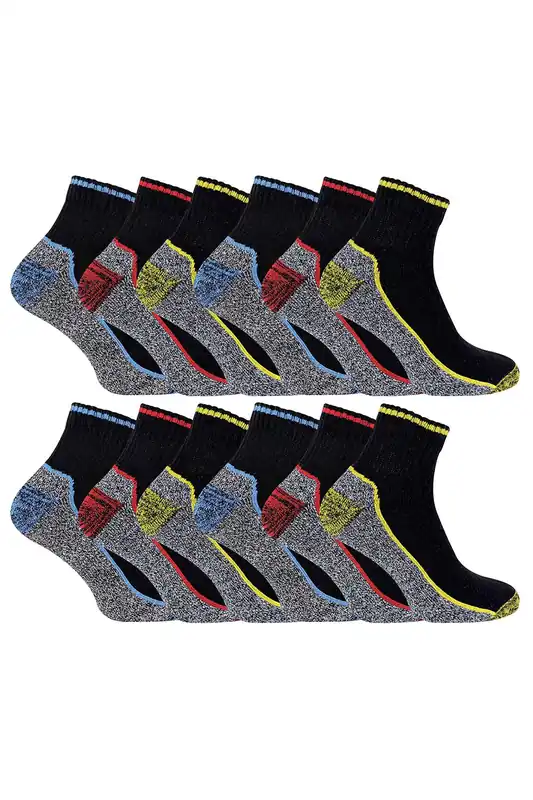 12 Pairs Short Bamboo Work Socks - Sock Snob