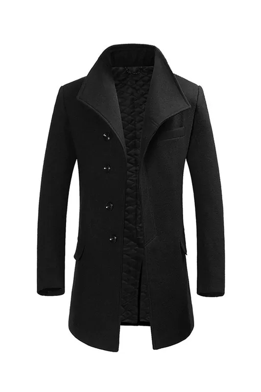 Classic Winter Wool Blend Coat - MODISHION