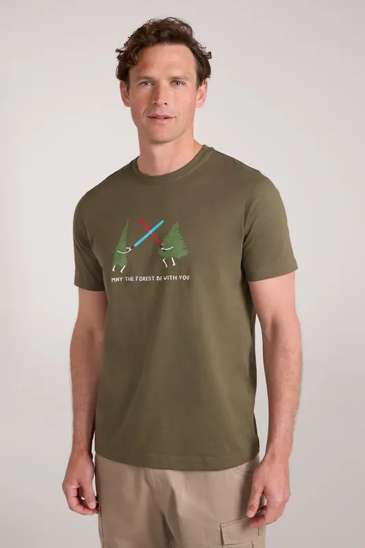 'May The Forest Be With You' Lightweight Casual Short Sleeve T-Shirt
