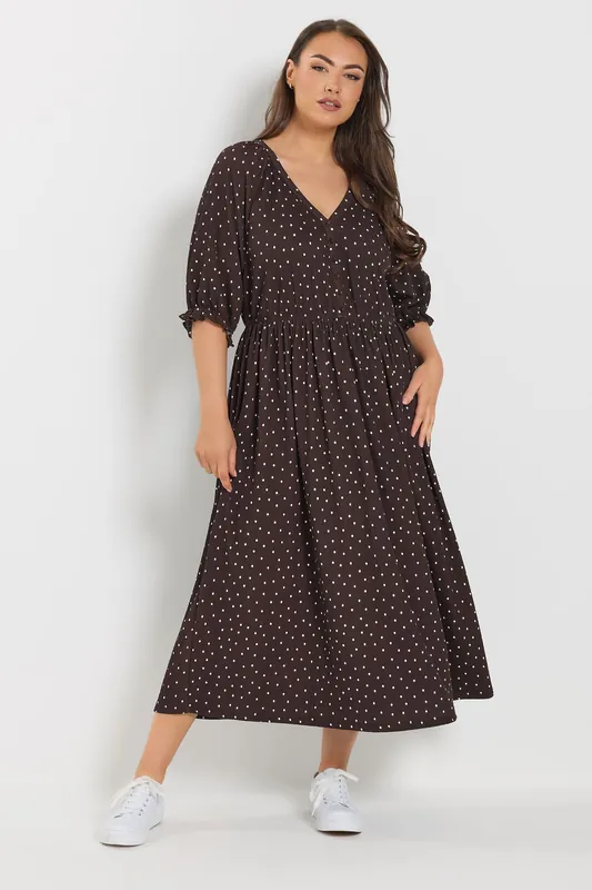 Polka Dot Midi Dress - Yours