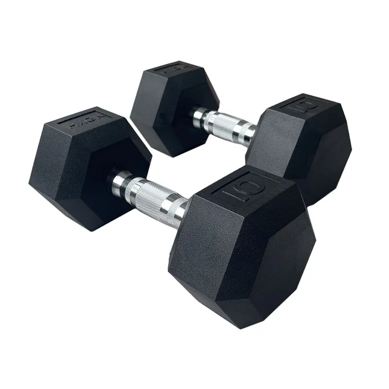 2 x 10kg Pro Hex Dumbbells (Pair) - HXGN
