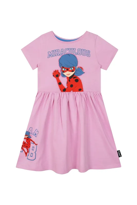 Short Sleeve Ladybug Dress With Glitter - Miraculous
