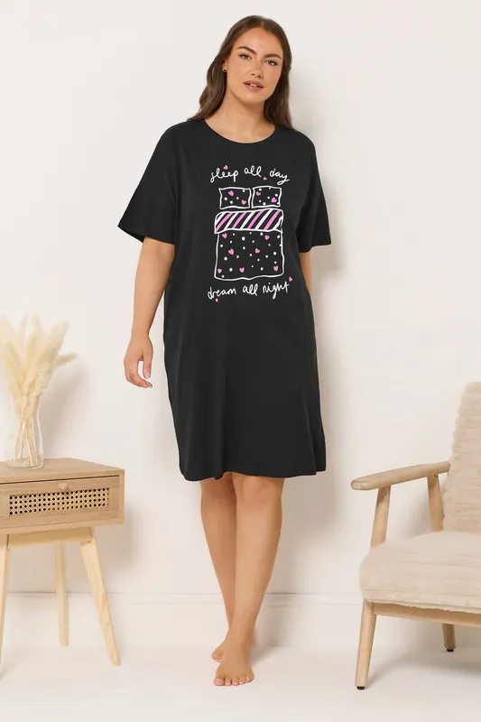 Sleep All Day' Sleep Tee Nightdress - Yours