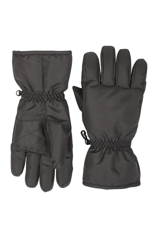 Snowproof Textured Palms Fleece Lined Skiing Gloves - Mountain Warehouse